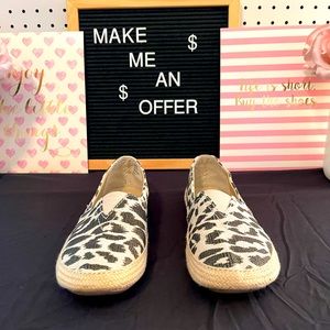 Nine West Cloud 9 Leopard print espadrille slip on sneaker